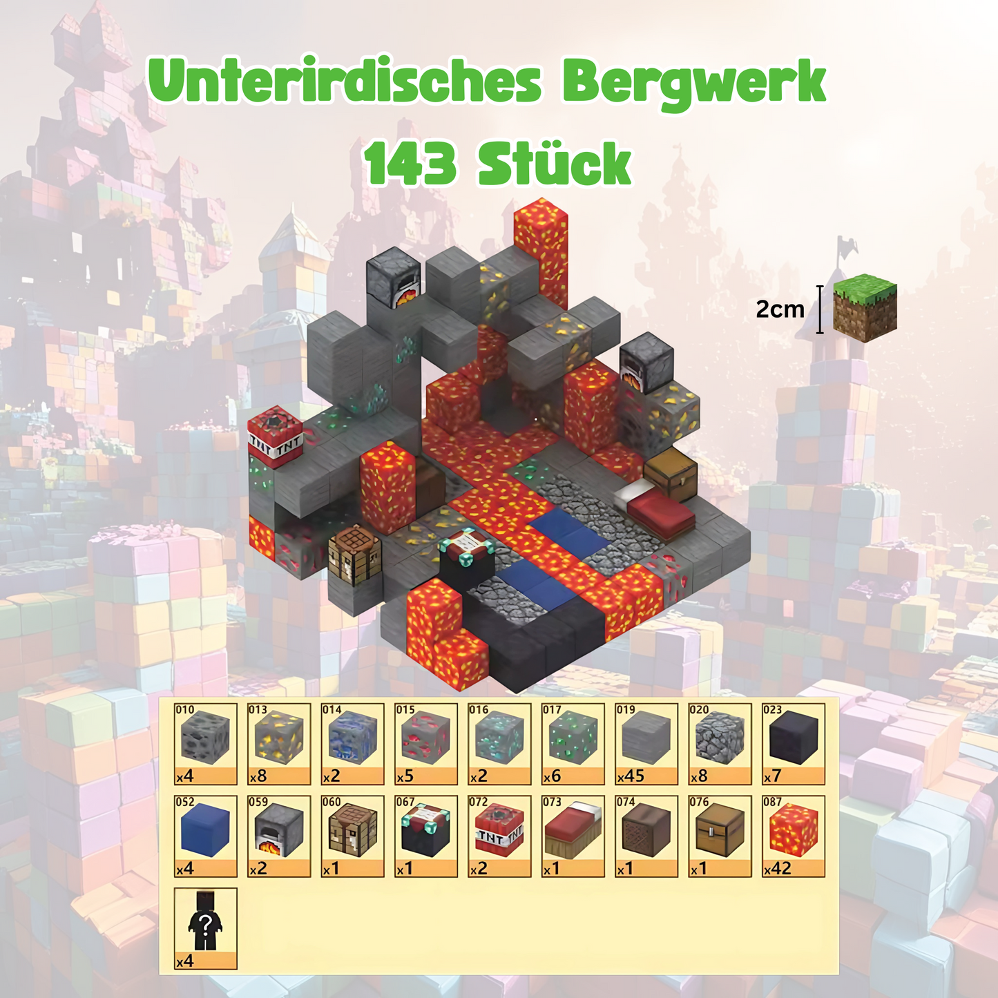 Unterirdisches Bergwerk 143 Stück