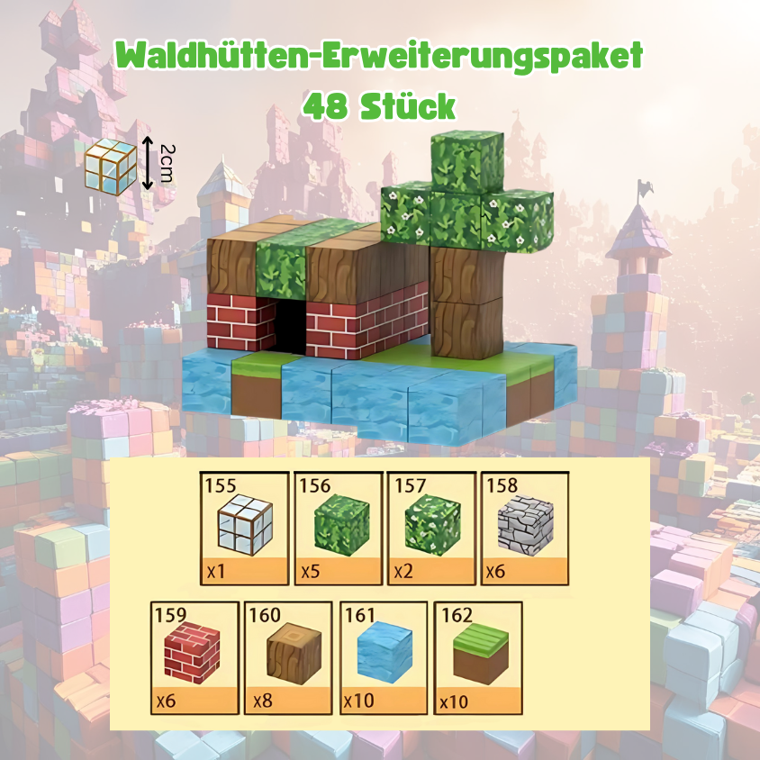 Waldhütten-Erweiterungspaket 48 Stück