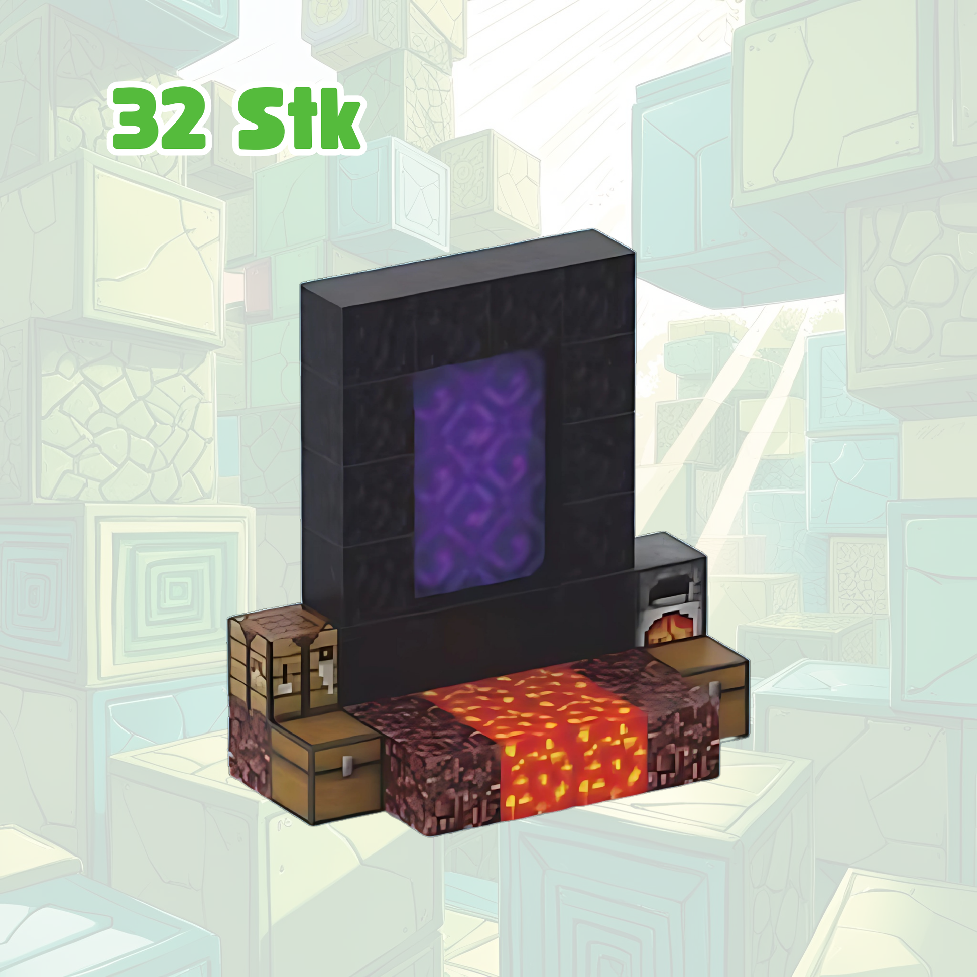 Dark portal with lava